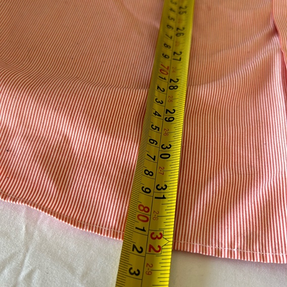 Banana Republic Men's Tailored Slim Fit Cotton Oxford Shirt XL Pink & White - Picture 6 of 7